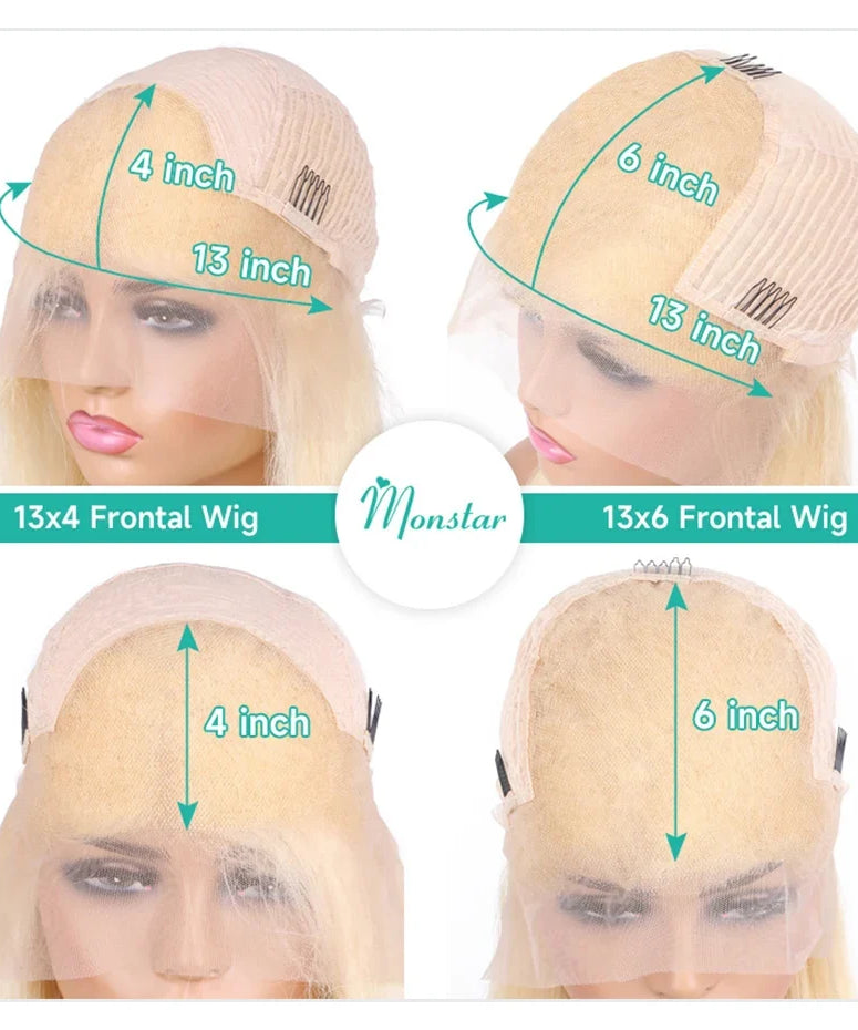 300 Density Human Wig 13x4 13x6 Hd Lace Frontal Wig Human Hair Blonde 613 Lace Front Wigs Raw Vietnamien Straight Wigs For Women